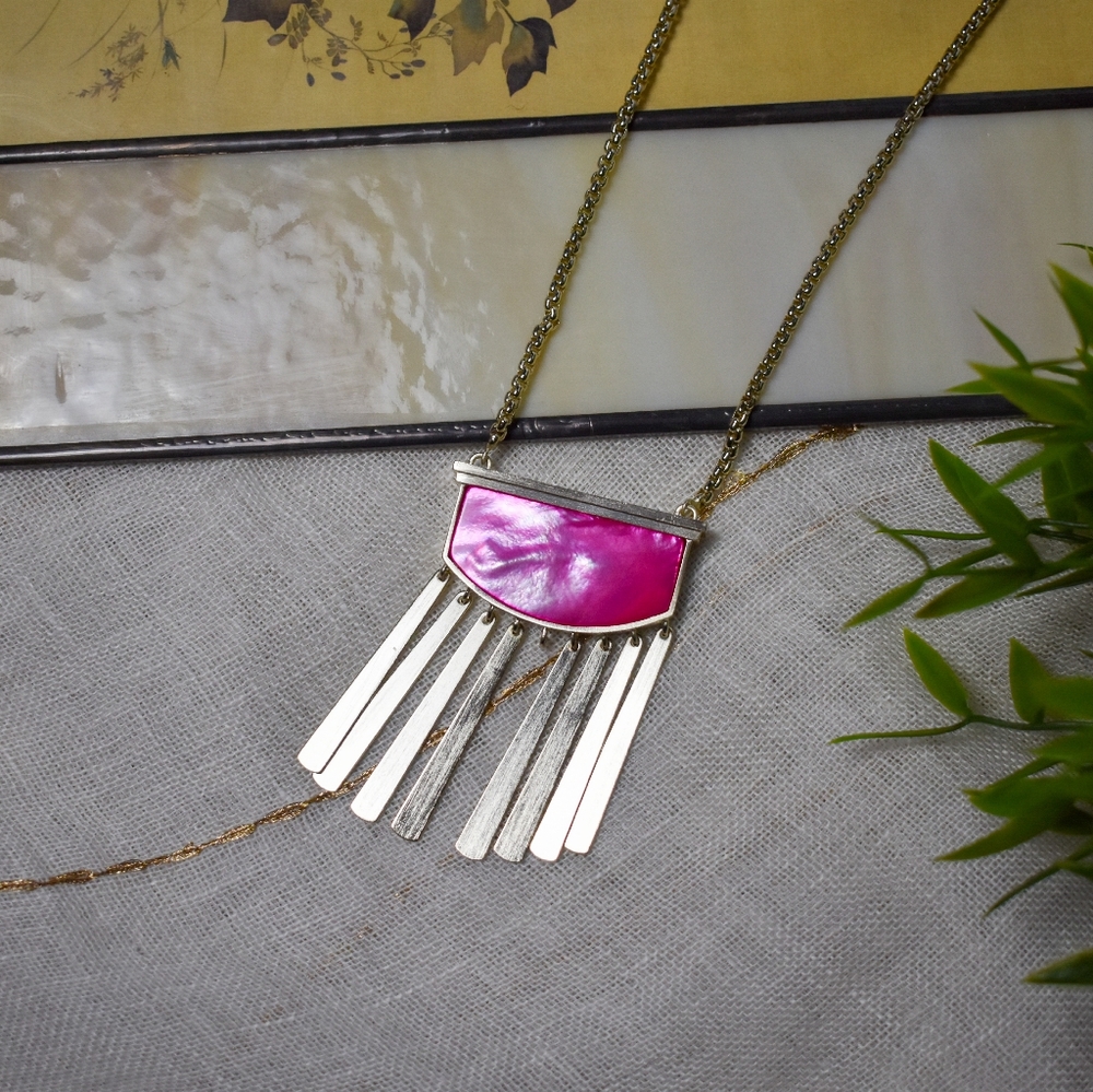 NWT Kendra Scott Ellen Gold Hot Pink